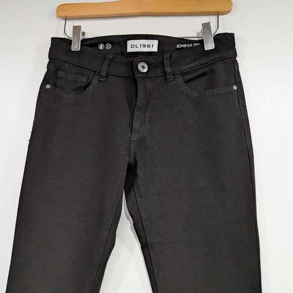 DL1961 Emma Power Legging Skinny Stretch Jeans Black Size 26 - Picture 2 of 8